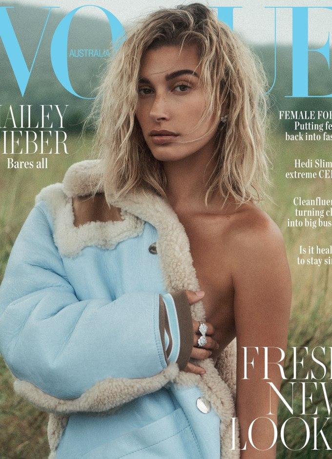 hailey bieber vogue