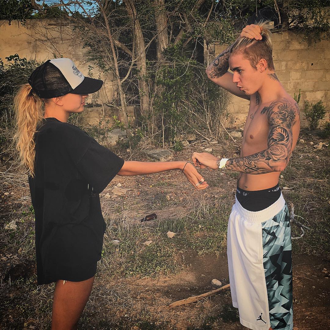 justin bieber hailey baldwin 2016