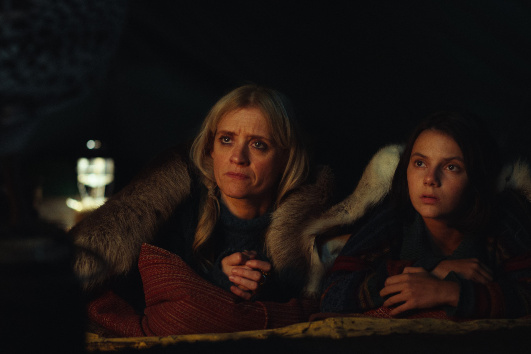 Anne-Marie Duff and Dafne Keen