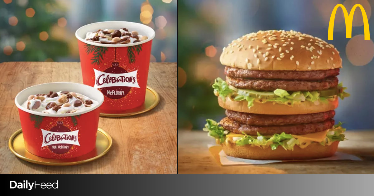 McDonald's New Christmas Menu Including Celebrations McFlurries