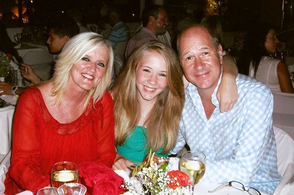 Bernie Nolan with husband Steve and daughter Erin.