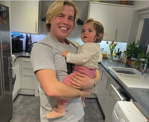 Jack Fincham’s daughter Blossom spends time with her uncle Oliver.