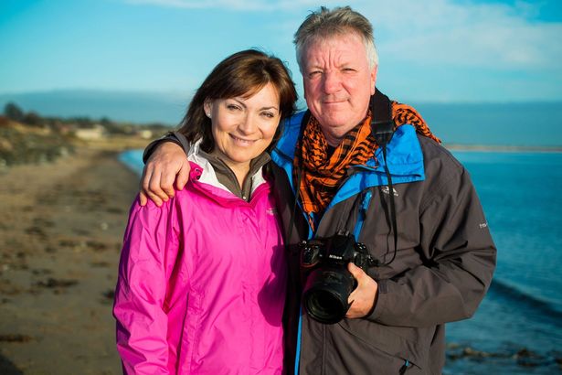 Lorraine and husband Steve in Scotland.