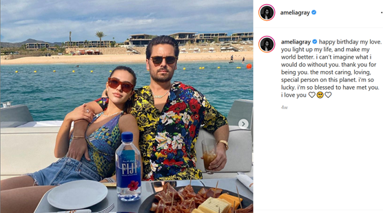 Amelia gushing about new beau Scott Disick.