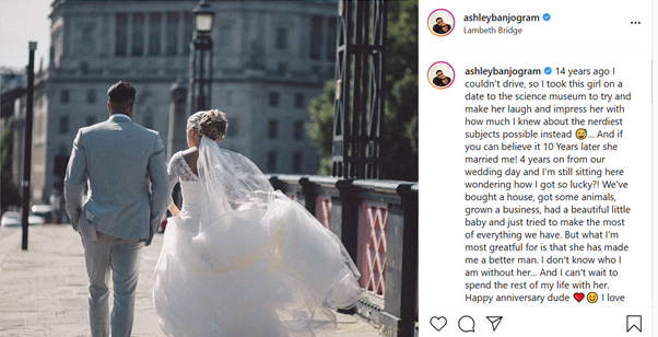 Ashley and Francesca return to London for their wedding photos.