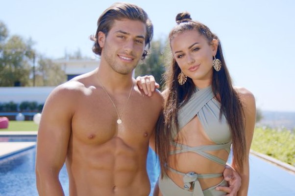 The reality starlet with winner and then-partner Kem Cetinay.