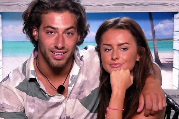 Amber Davies Love Island: The star with Kem in the villa.