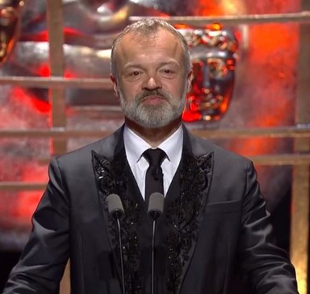 Graham Norton presenting The Baftas in 2016.