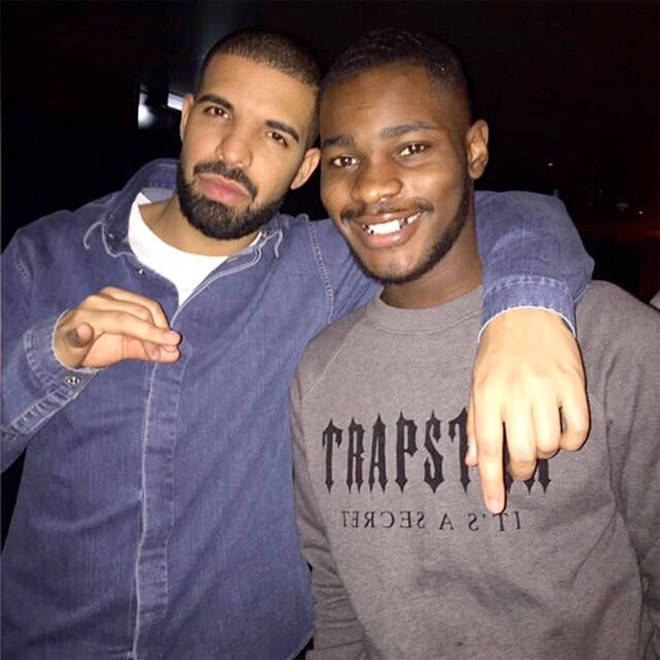 Rapper Dave and Drake