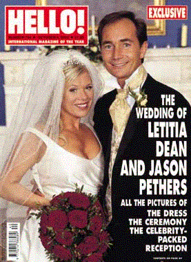 Jason Pethers and Letitia Dean’s wedding day exclusive with Hello! Magazine.