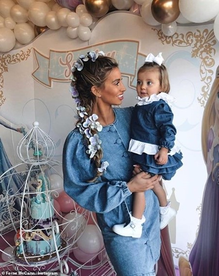 Ferne McCann Dad: The single mum with daughter Sunday.