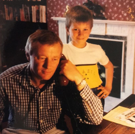 Eddie Hearn Children: with dad Barry Hearn.