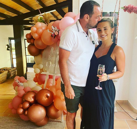 Danny Dyer and daughter Dani celebrating her 25th birthday.