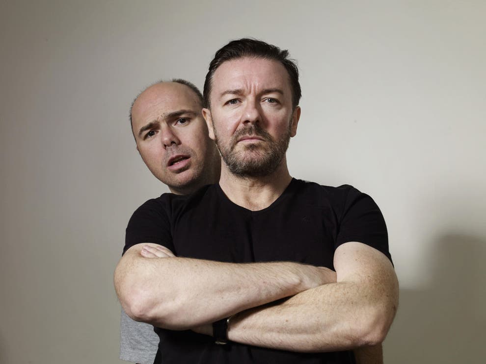 Ricky Gervais and Karl Pilkington