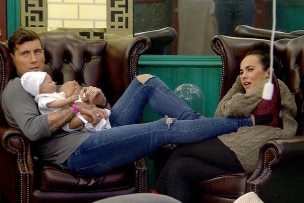 Caben Albi George Davis: Jeremy McConnell and Stephanie Davis in the Celebrity Big Brother house.