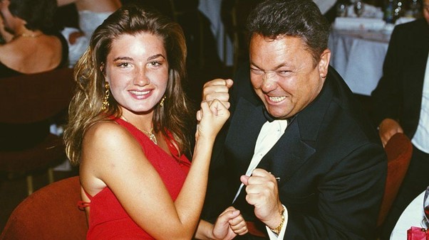 The business tycoon in her early days with David Sullivan.