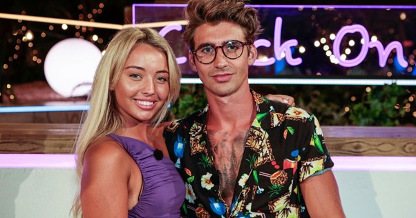 Harley Love Island: With her villa beau Chris Taylor before their split.