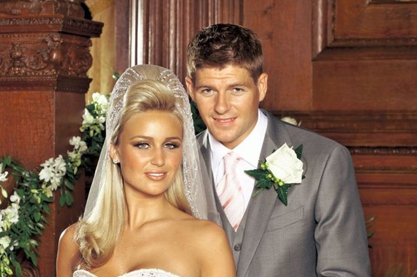Steven Gerrard Wife: The football ace and Alex Curran on their wedding day.