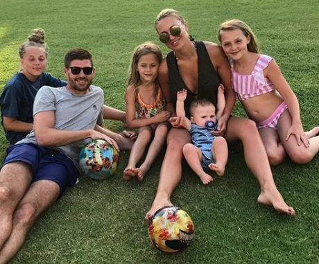 Steve Gerrard Wife: The couple with their adorable family.