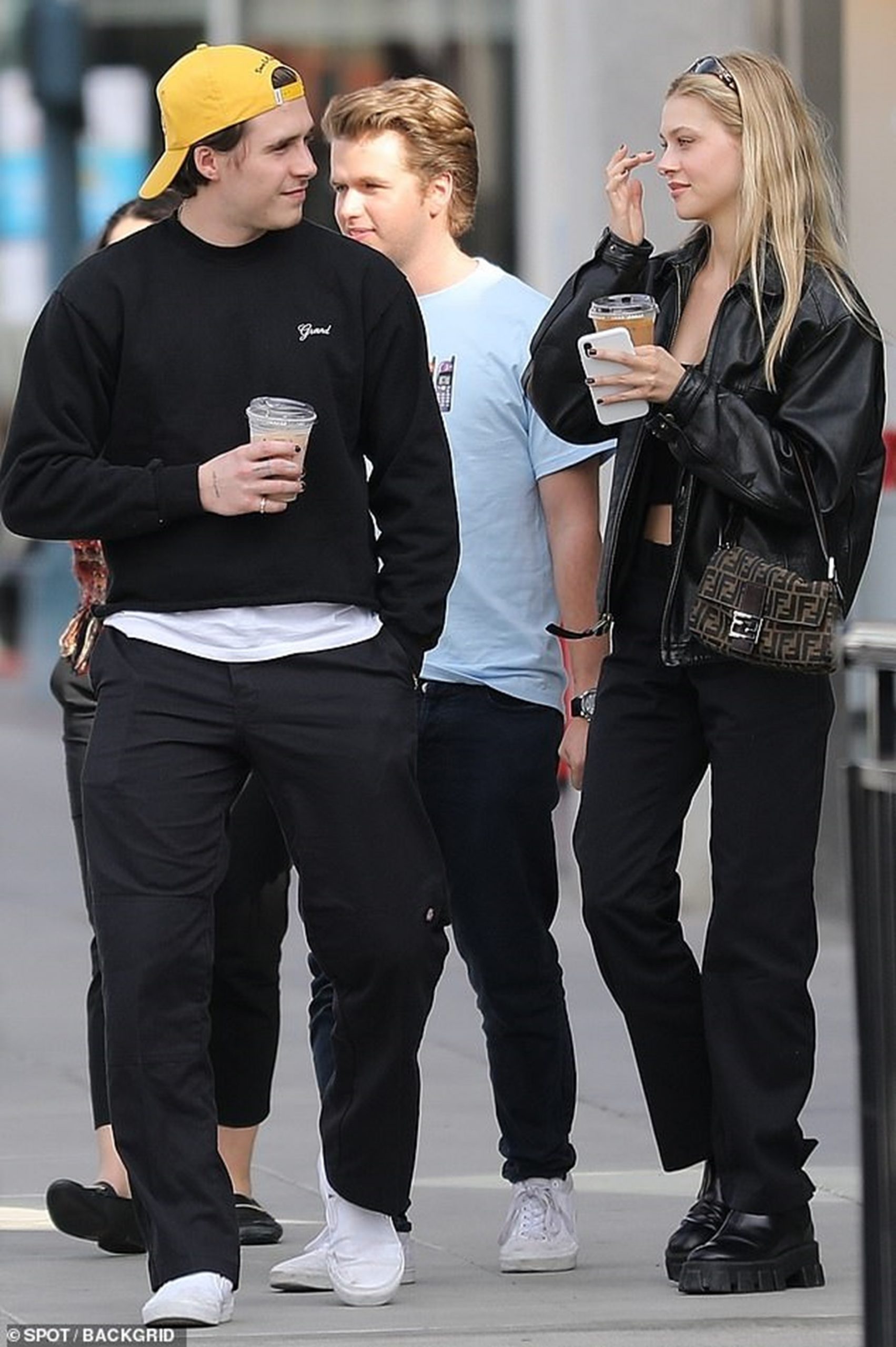 Brooklyn Beckham Nicola Peltz: The couple go for a stroll.