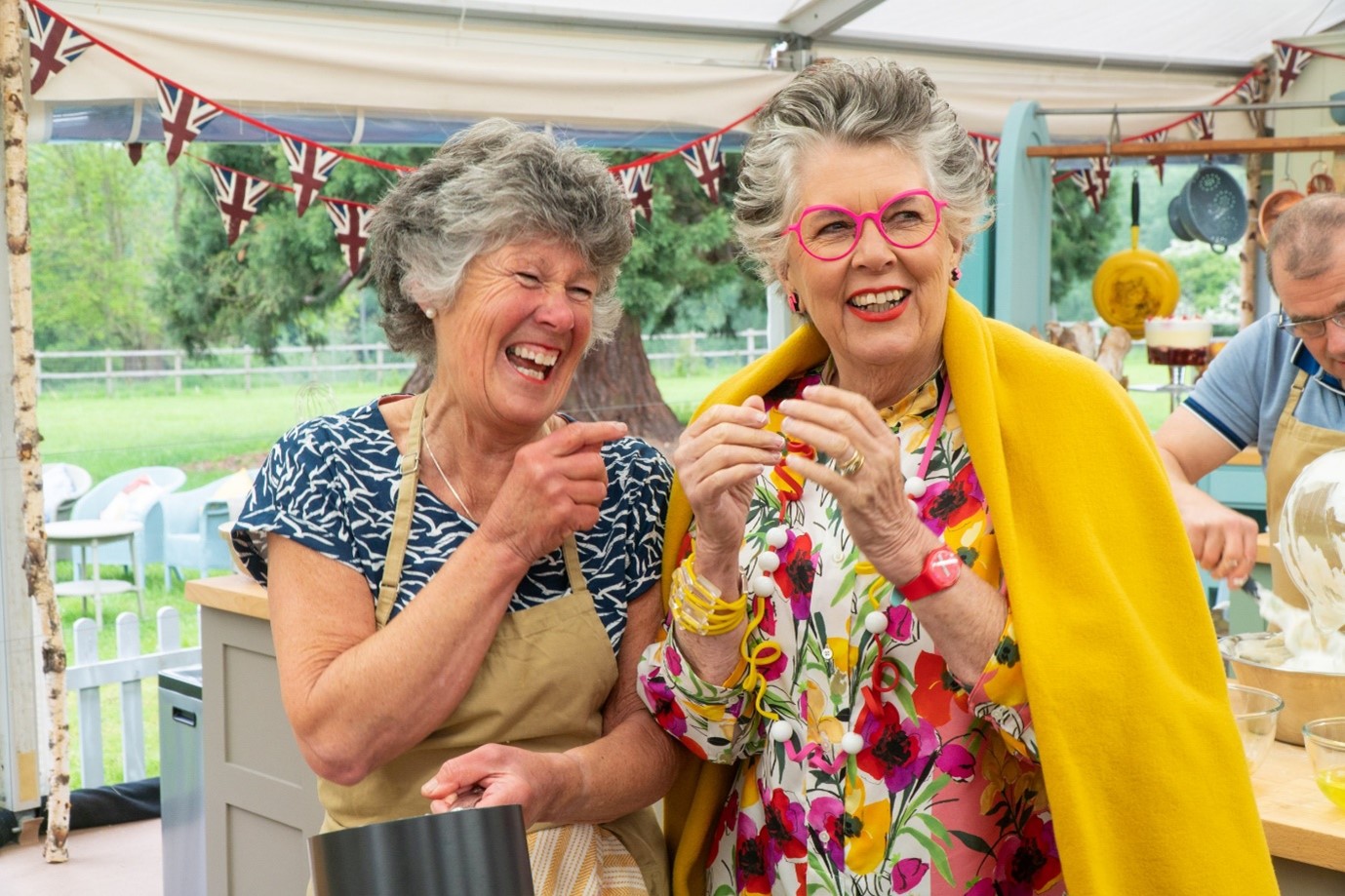 Prue Leith Net Worth: With lookalike contestant Maggie.