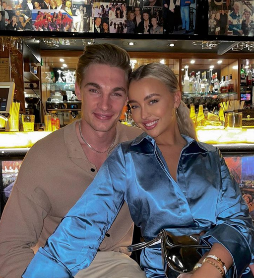 Harley Love Island: The reality starlet with her new beau, model Tommy Marr.