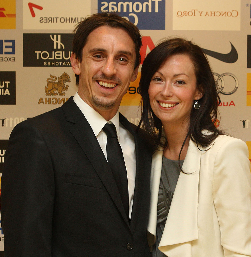 gray neville wife