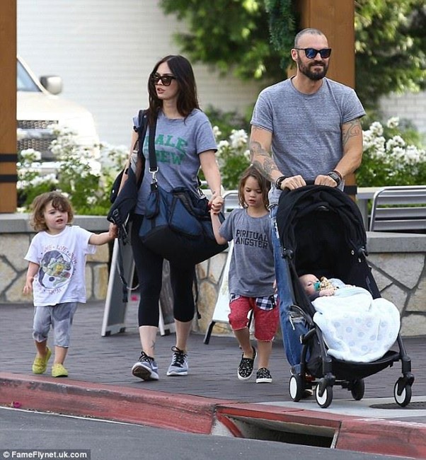 Bodhi Ransom Green: With his famous family. 