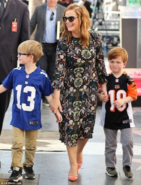 Abel Arnett: Actress Amy Poehler with Abel and Archie.