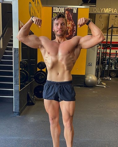 Arnold Schwarzenegger Son: Joseph Baena hits the gym.