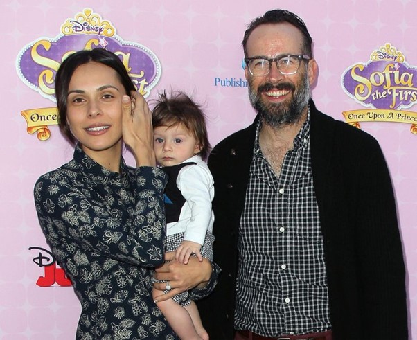 Ceren Alkac, her partner Jason Lee and their second child Sonny.