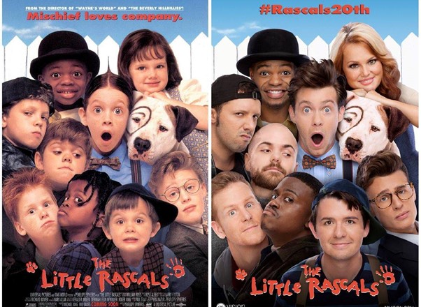 The actor joins his former castmates in a 20th anniversary reunion of The Little Rascals.