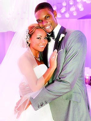 Chris and Adrienne Bosh’s wedding day.