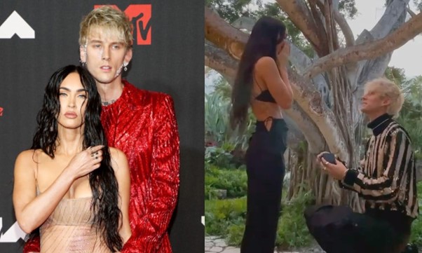 Megan Fox and Machine Gun Kelly get engaged.