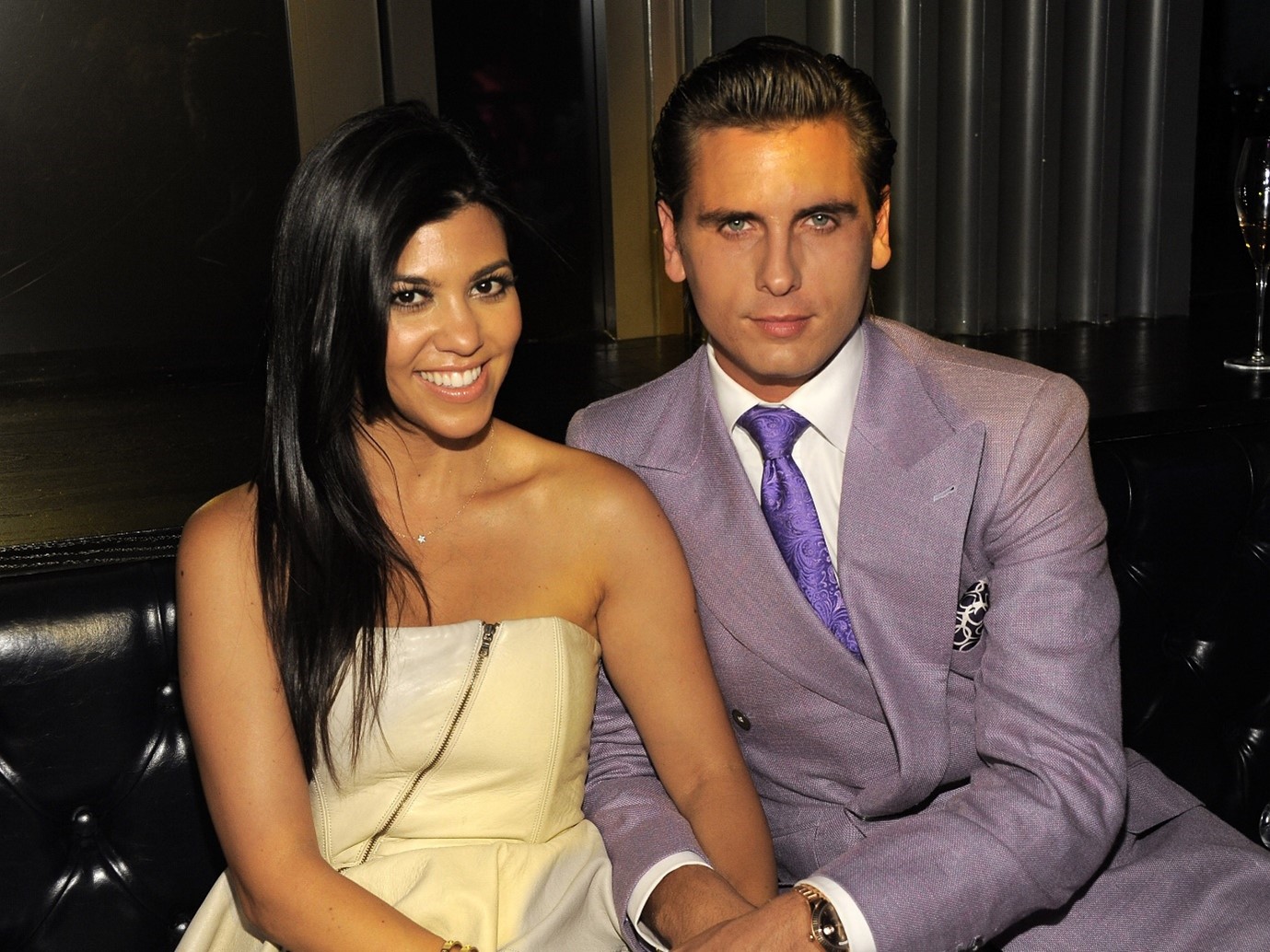 The reality star with her ex Scott Disick.