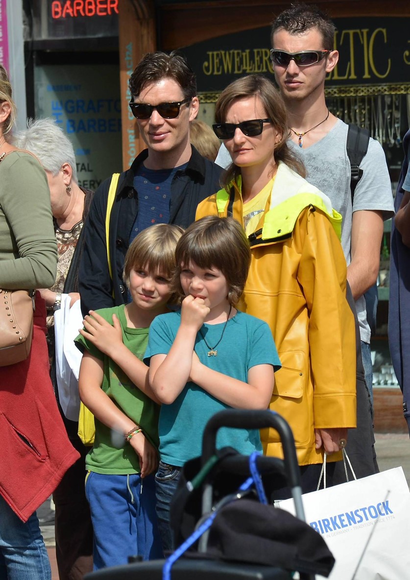 Cillian Murphy Kids: The family hang out in Dublin.