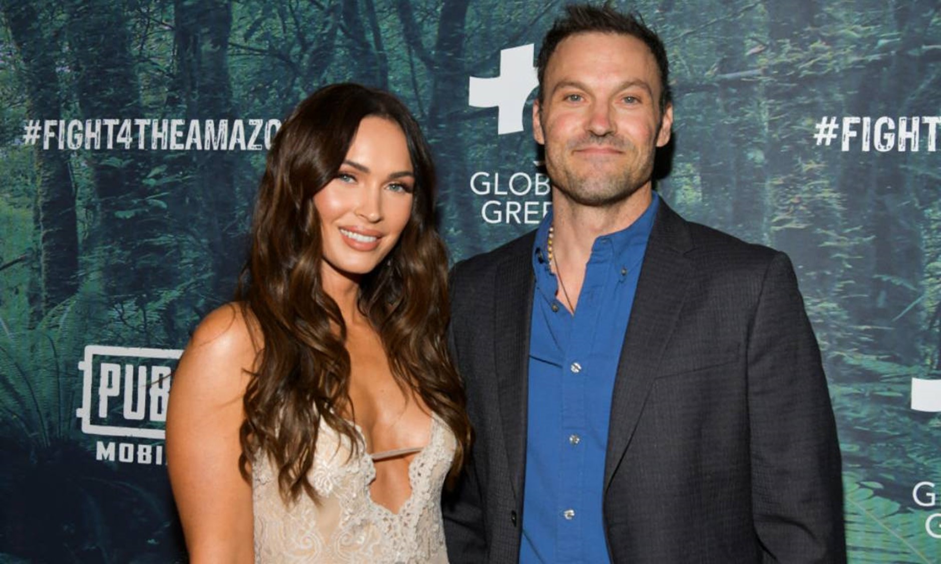 The actor with ex-wife Megan Fox.