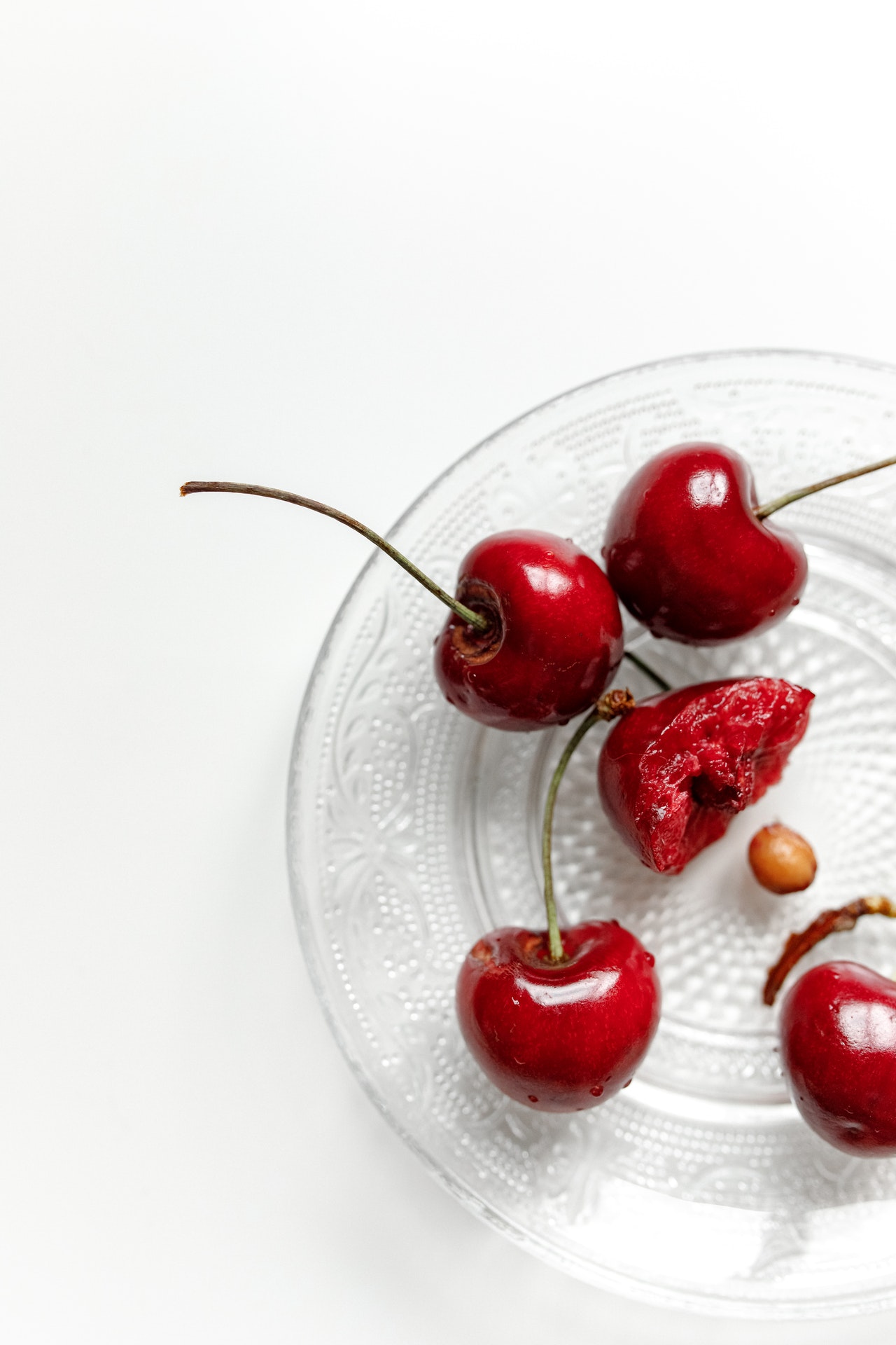 Cherries on Plate