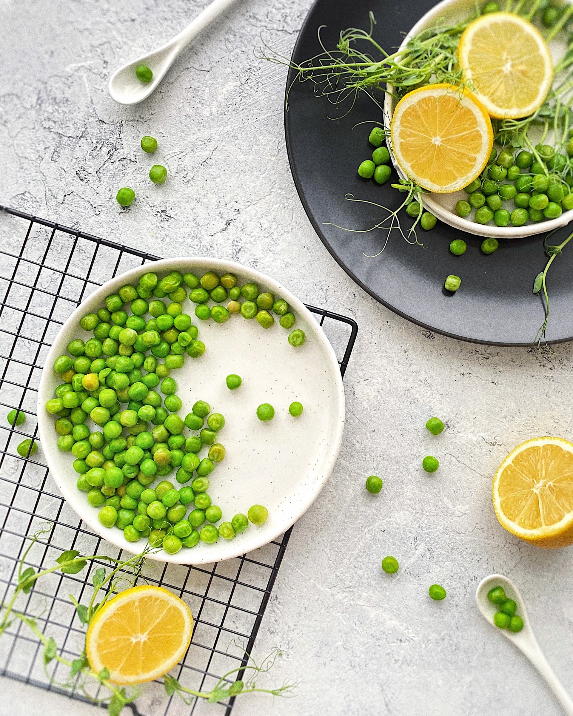 Peas on Plate