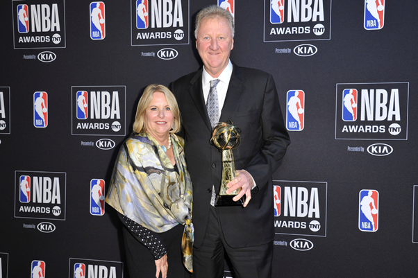 Mariah Bird’s parents Larry Bird and Dinah Mattingly.