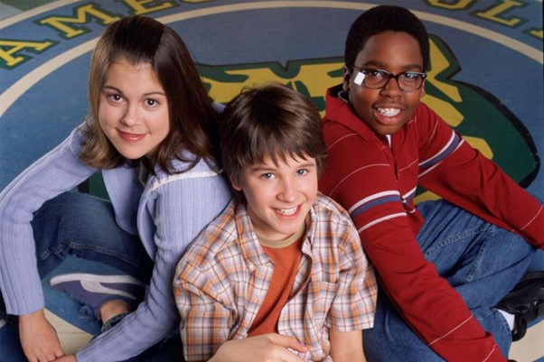 Ned Bigby: Devon Werkheiser with his cast mates Lindsey Shaw and Daniel Curtis Lee in Ned's Declassified School Survival Guide.