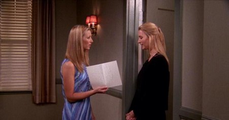 Helen Marla Kudrow appears in Friends with her sister Lisa.