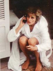 Princess Diana on the Phone