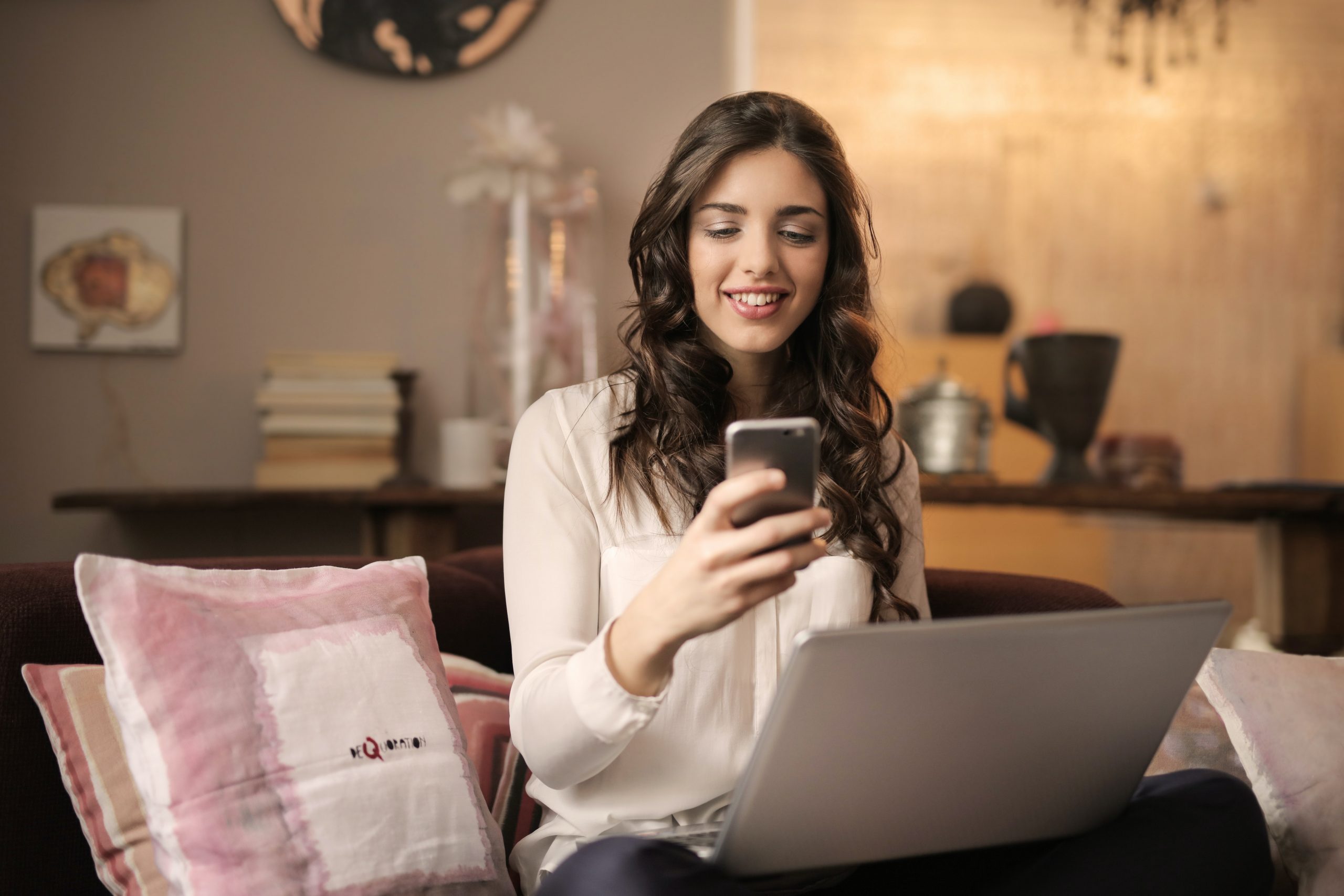 Woman Checking Phone