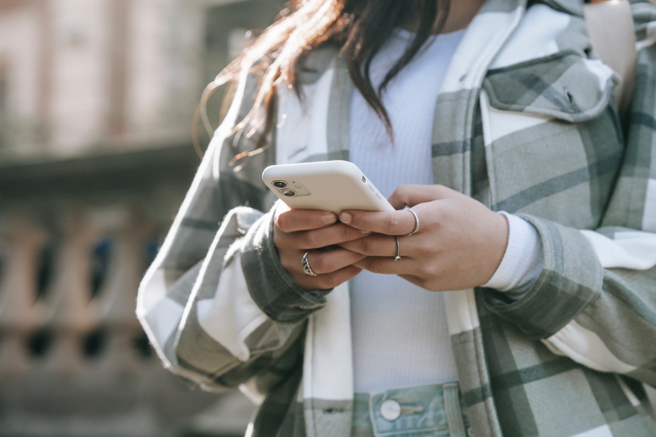 Woman Using Phone