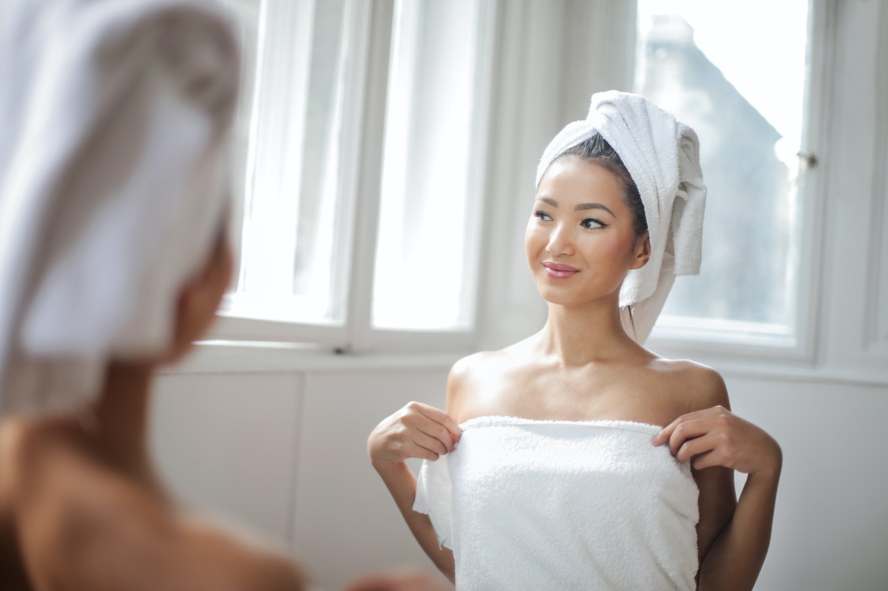 Woman in Bathroom