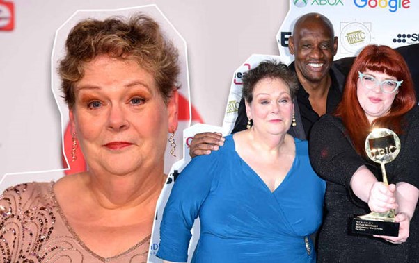 Anne Hegerty Partner: The TV favourite attends an award ceremony with her co-stars.