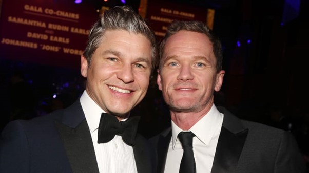 The actor with his husband David Burtka.