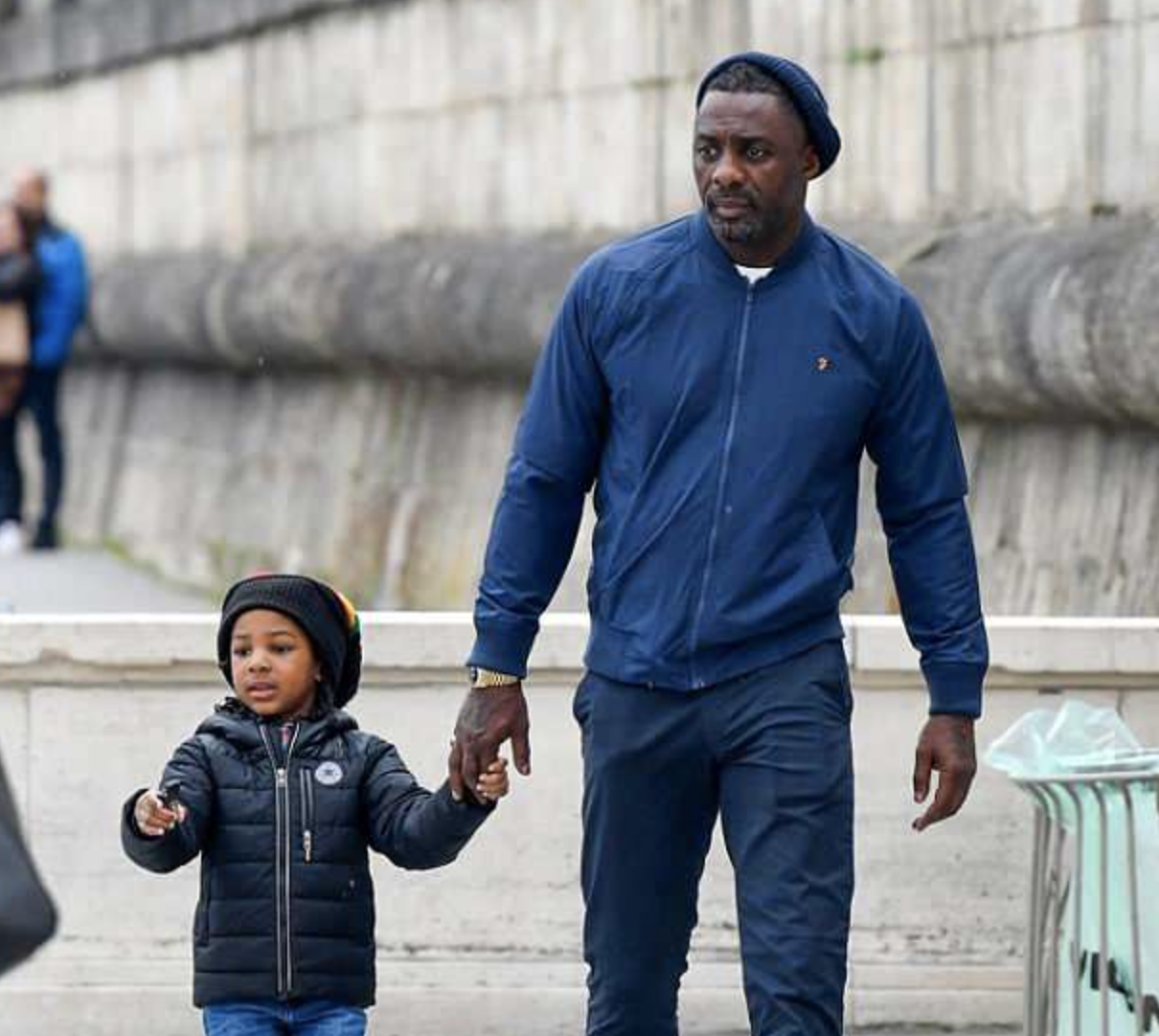 Idris Elba and son