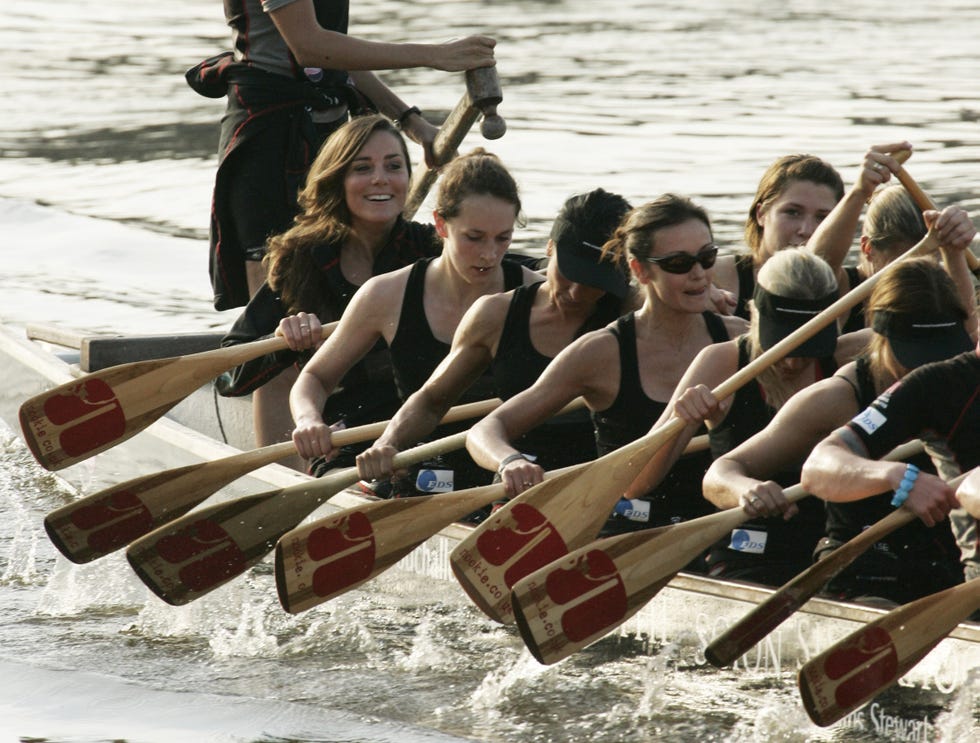 Kate's rowing team.